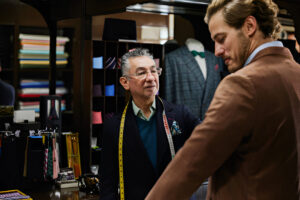 A men tailor with his Male Customer