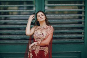 Pakistani dress ware by a girl