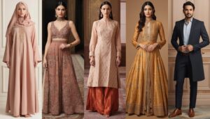 Best Eid dress trends 2026 Dubai - abayas, Pakistani suits, jalabiyas, fusion wear