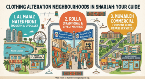 Clothing alteration neighbourhoods in Sharjah - Al Majaz, Rolla, Muwaileh