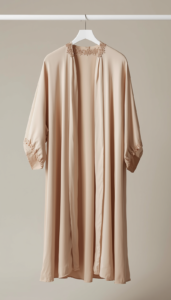 Trending open-front abaya in crepe fabric for Eid Fashion