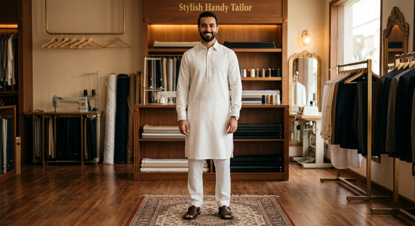 Custom Pathani Suit for Eid