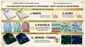 Pathani suit color guide for Eid in Dubai