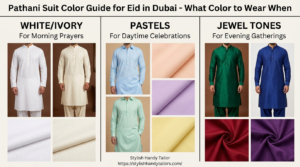 Pathani suit color guide for Eid in Dubai - what color to wear when